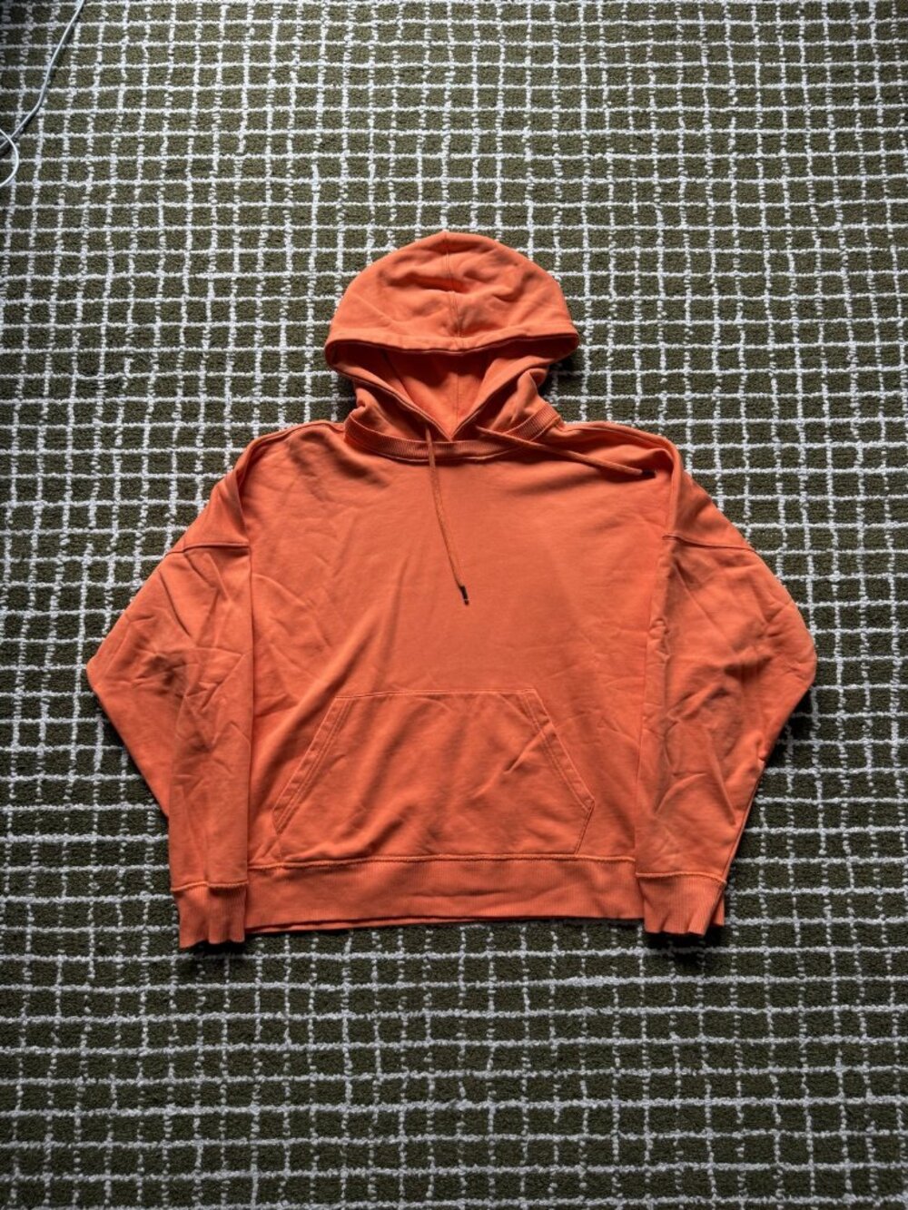 Heron Preston for Calvin Klein Pullover Hoodie Bright Orange Men's M